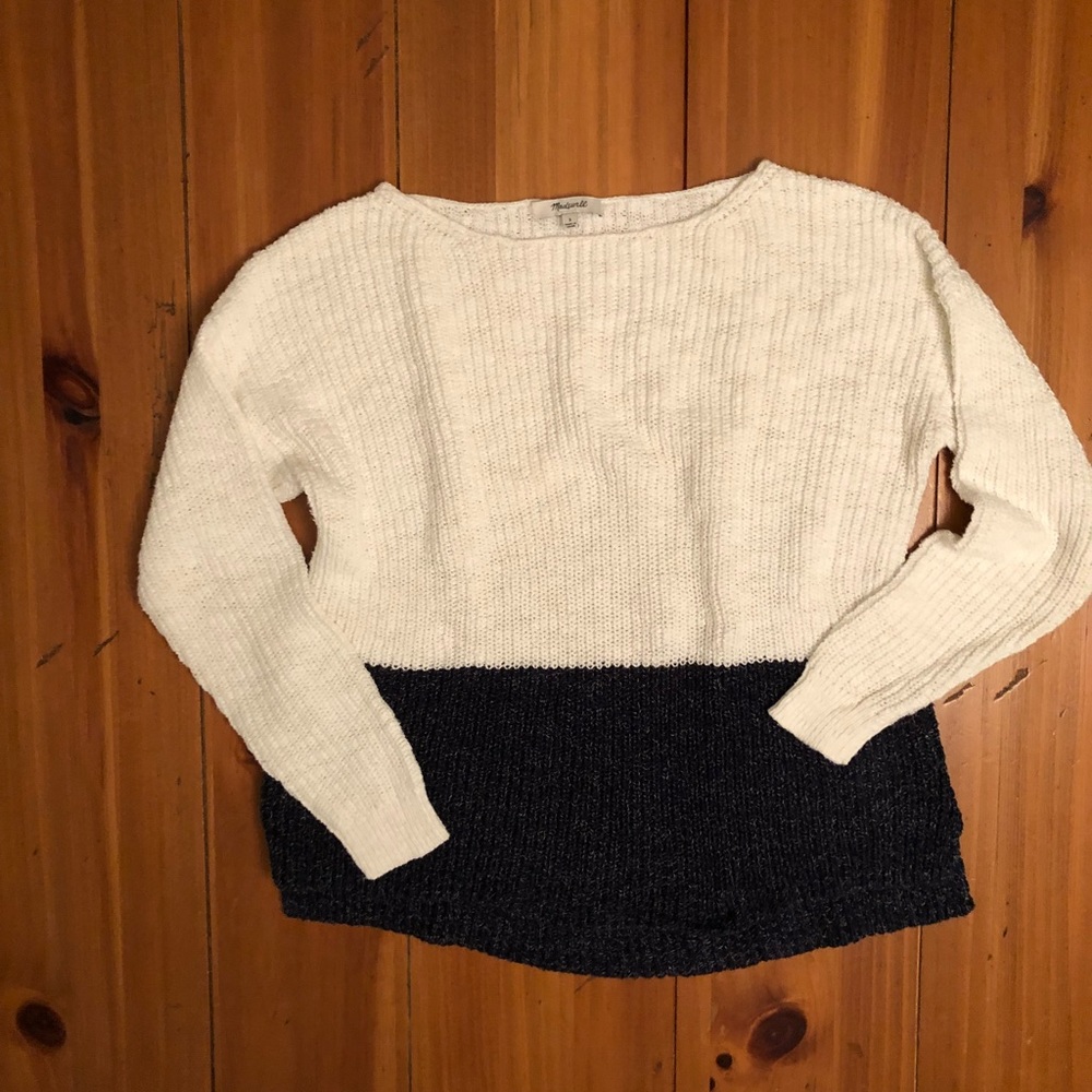 Chunky Cotton Cropped Pullover by Madewell